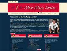 Tablet Screenshot of miromusicservice.com